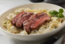 Стейк Феттуччині Альфредо від Рі Драммонд: Вишуканий смак, напрочуд просто